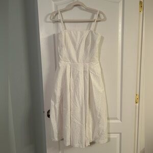 White House Black Market White eyelet Dress 6